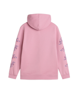 The Vans Girls Girls Scribbled Past Hoodie in Pink Dawn