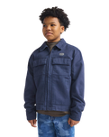 Boys Mcavoy Zip Station Jacket in Parisian Night