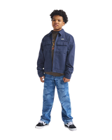 Boys Mcavoy Zip Station Jacket in Parisian Night