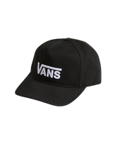 Boys Drop V Logo Snapback Cap in Black