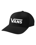 The Vans Boys Boys Drop V Logo Snapback Cap in Black