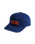 Boys Drop V Logo Snapback Cap in Deep Indigo