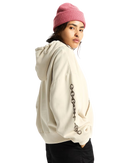 After Dark Retro Hoodie in Taupe Mist