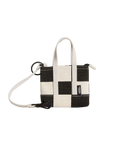The Vans Womens Micro Perg Tote Bag in Black & Natural