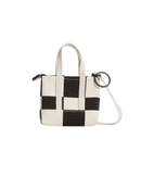 The Vans Womens Micro Perg Tote Bag in Black & Natural