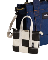 The Vans Womens Micro Perg Tote Bag in Black & Natural