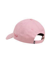 The Vans Womens Check Side Curved Bill Jockey Cap in Pink Dawn