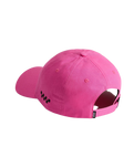 Check Side Curved Bill Jockey Cap in Pink Fizz