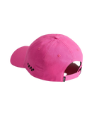 Check Side Curved Bill Jockey Cap in Pink Fizz