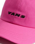 Check Side Curved Bill Jockey Cap in Pink Fizz
