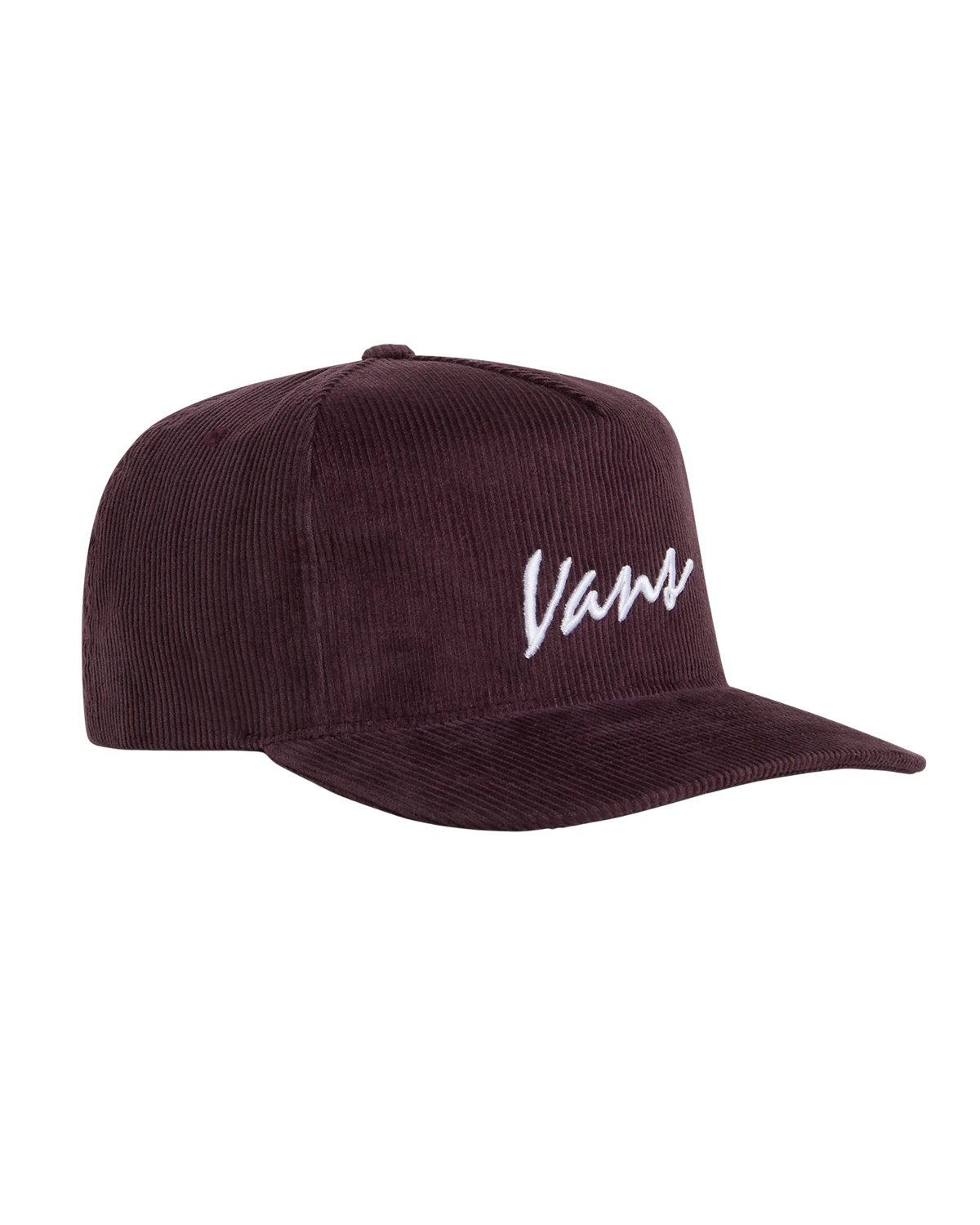 The Vans Womens Classic Script Snapback Cap in Dark Port