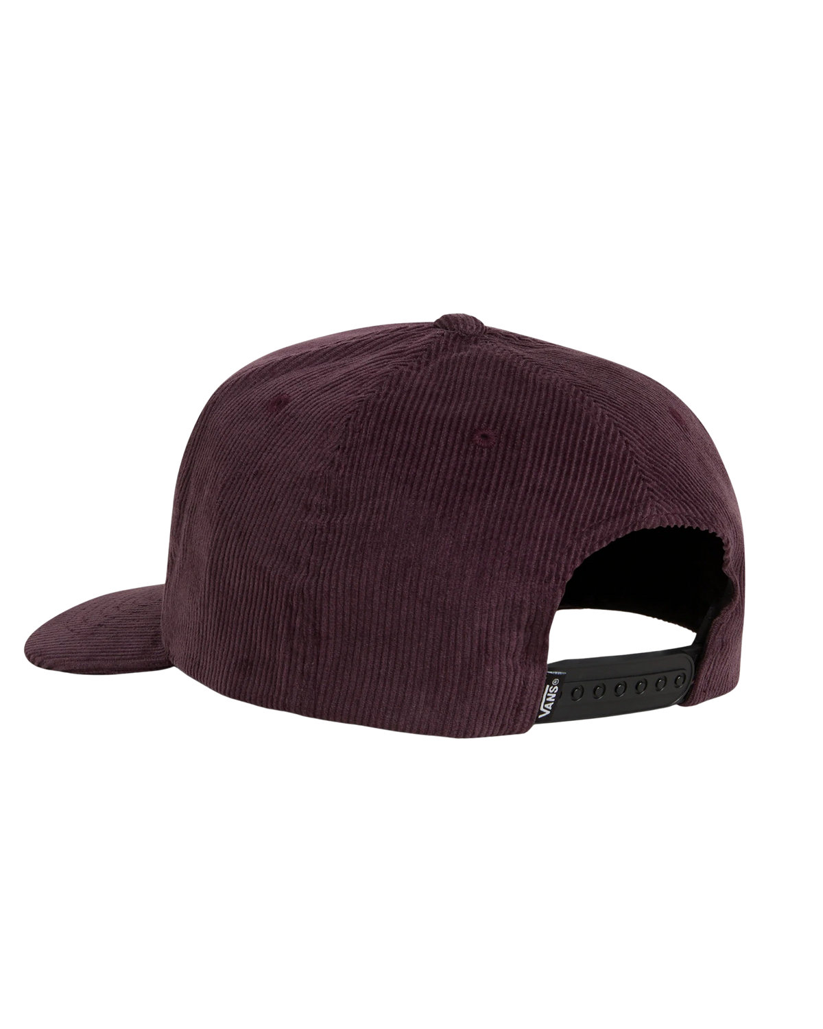 The Vans Womens Classic Script Snapback Cap in Dark Port