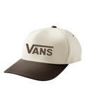The Vans Womens Drop V Logo Snapback Cap in Vintage Cocoa
