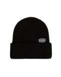The Vans Mens Hex Patch Cuff Beanie in Black