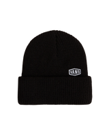 The Vans Mens Hex Patch Cuff Beanie in Black