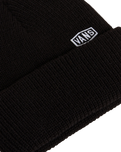 The Vans Mens Hex Patch Cuff Beanie in Black