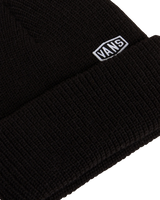 The Vans Mens Hex Patch Cuff Beanie in Black