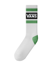 The Vans Mens Drop V Crew Socks in Vivid Verdant