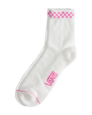 Peek-A-Check Half Socks in Pink Fizz