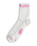 Peek-A-Check Half Socks in Pink Fizz