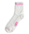 Peek-A-Check Half Socks in Pink Fizz