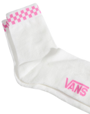 Peek-A-Check Half Socks in Pink Fizz