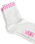 Peek-A-Check Half Socks in Pink Fizz