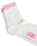 Peek-A-Check Half Socks in Pink Fizz