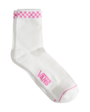 Peek-A-Check Half Socks in Pink Fizz