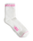 Peek-A-Check Half Socks in Pink Fizz