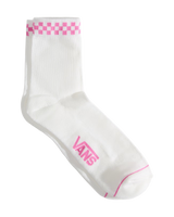 Peek-A-Check Half Socks in Pink Fizz
