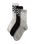 Classic Check Crew Socks (3 Pack) in Black & White