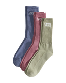 Classic Crew Socks (3 Pack) in Glacial Slate