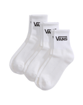 The Vans Classic Half Crew Socks (3 Pack) in White | Available at Anns Cottage