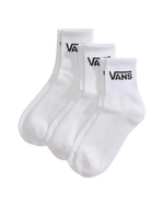 The Vans Classic Half Crew Socks (3 Pack) in White | Available at Anns Cottage
