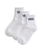 The Vans Classic Half Crew Socks (3 Pack) in White | Available at Anns Cottage