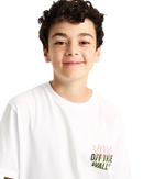 Boys Metal Wall T-Shirt in White
