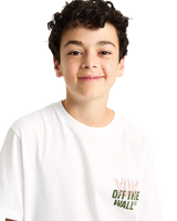Boys Metal Wall T-Shirt in White