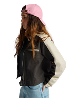 Ryden Biker Jacket in Faded Black