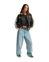 Ryden Biker Jacket in Faded Black