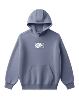 The Vans Boys Boys Blocked Box Hoodie in Glacial Slate
