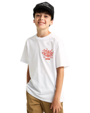 Boys Scratched Records T-Shirt in White