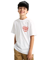Boys Scratched Records T-Shirt in White