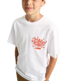 Boys Scratched Records T-Shirt in White