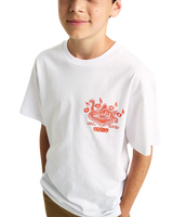 Boys Scratched Records T-Shirt in White