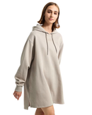 Fleece Dress in Mushroom