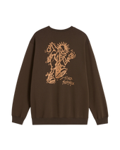 Stomper Loose Fit Sweatshirt in Coal Brown