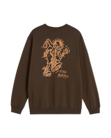 Stomper Loose Fit Sweatshirt in Coal Brown