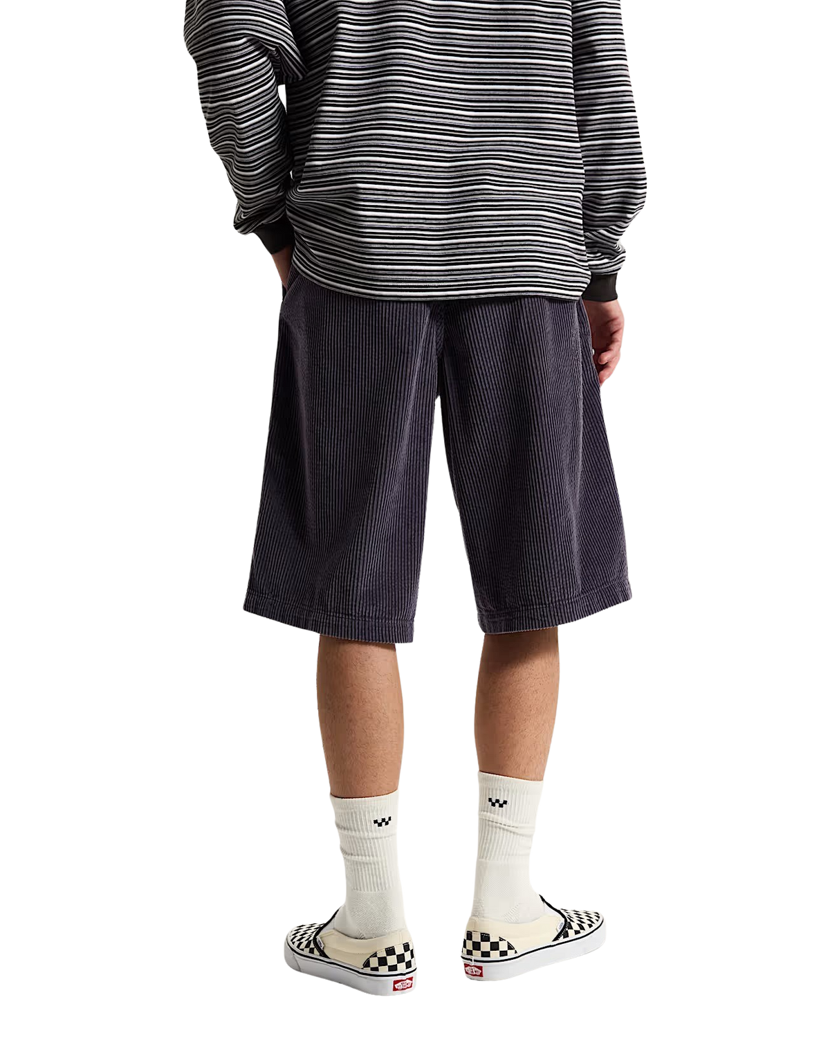 LX Cord Shorts in Steel Shadow