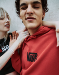EMEA Stretch Logo Hoodie in Crimson Haze